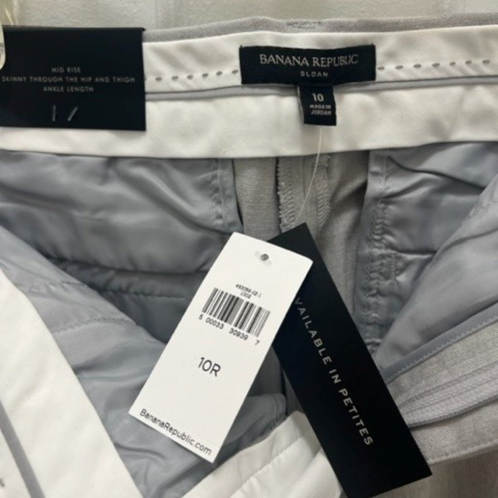 Banana Republic 10R Sloan Slacks Light Grey